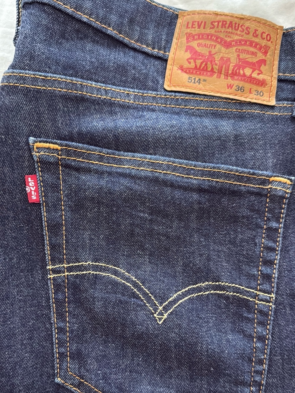 Levi's Men’s 514 Regular Straight Jeans - Dark Blue